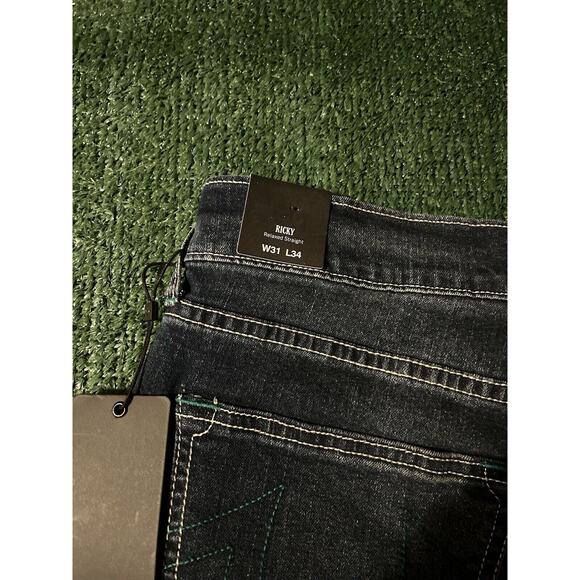 True Religion Ricky SN Medium Harvest Wash Jeans Size 31x34 Relaxed Straight - Picture 10 of 11